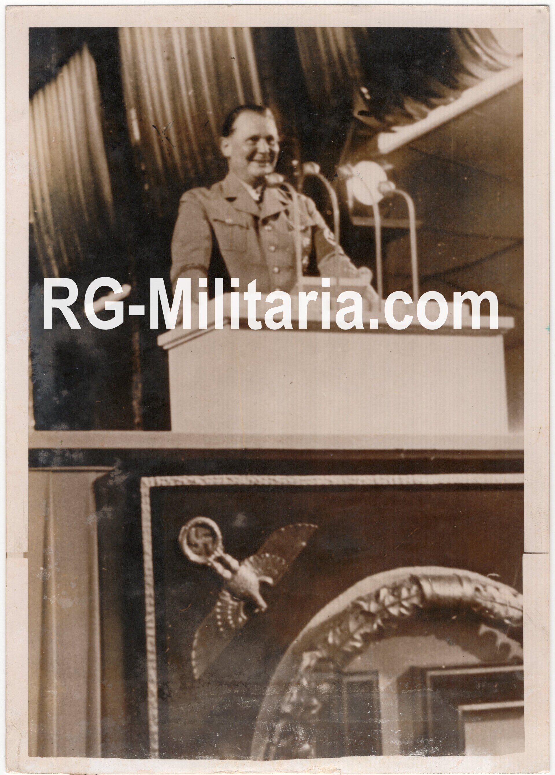 Original WW2 French Press Photo - Luftwaffe Reichsmarschall Hermann Göring speeching in Nuremberg (1938) — image 3