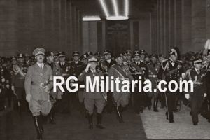 Original WW2 French Press Photo - Adolf Hitler and Benito …