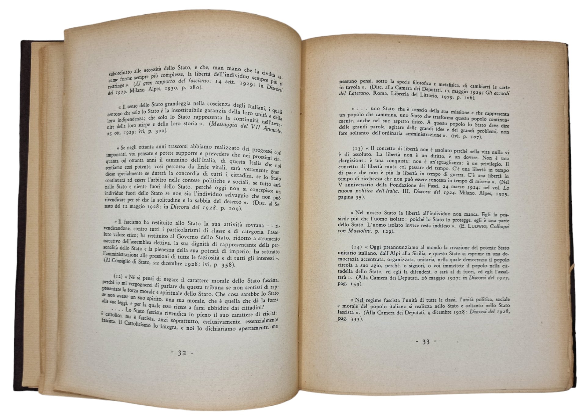 Original WW2 Italian Book - La Dottrina del Fascismo, Benito Mussolini, Gioacchino Volpe (1933) — image 6