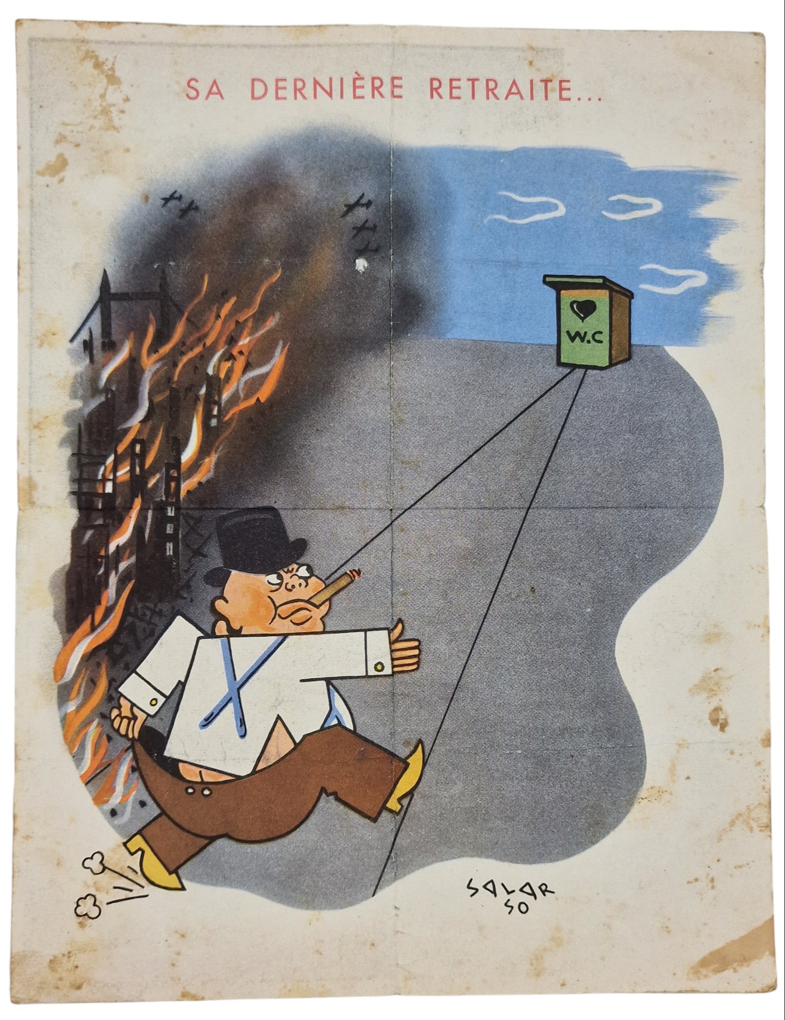 Original WW2 French Document - Retraites glorieuses de Winston Churchill (1940) — image 3