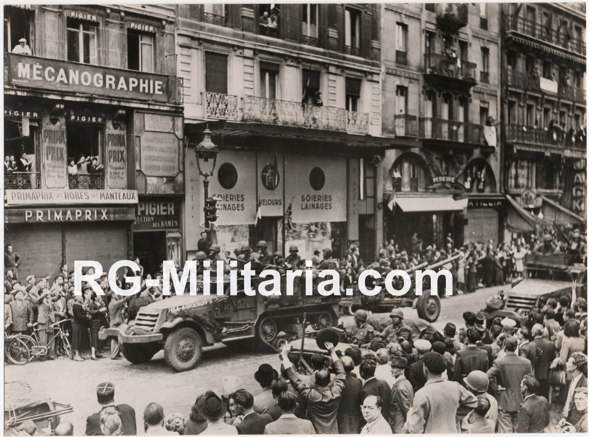 Original WW2 French Press Photo - Liberation of Paris, France (1944) — image 3
