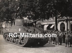 Original WW2 French Press Photo - Liberation of Paris, France …