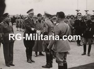 Original WW2 French Press Photo - Adolf Hitler with Benito …