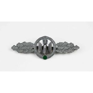 Frontflugspange für Kampfflieger in Silber mit Herst. F&BL