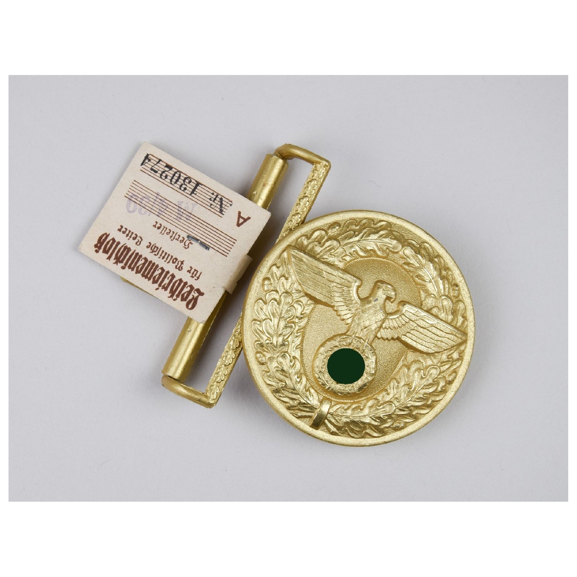 NSDAP Feldbinde RZM M4/39 mit RZM Etikett, Zustand 1 Mint — image 2