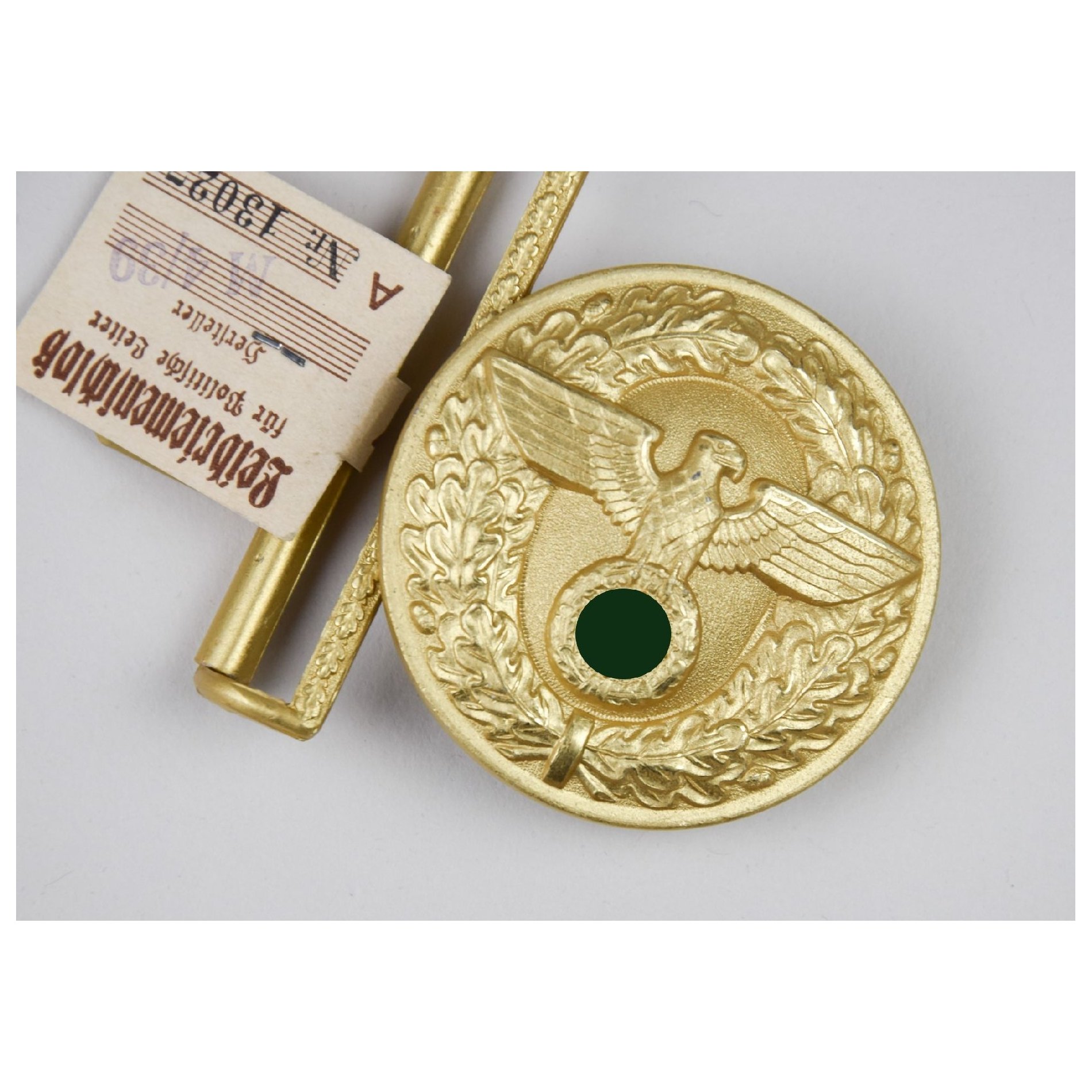 NSDAP Feldbinde RZM M4/39 mit RZM Etikett, Zustand 1 Mint — image 6