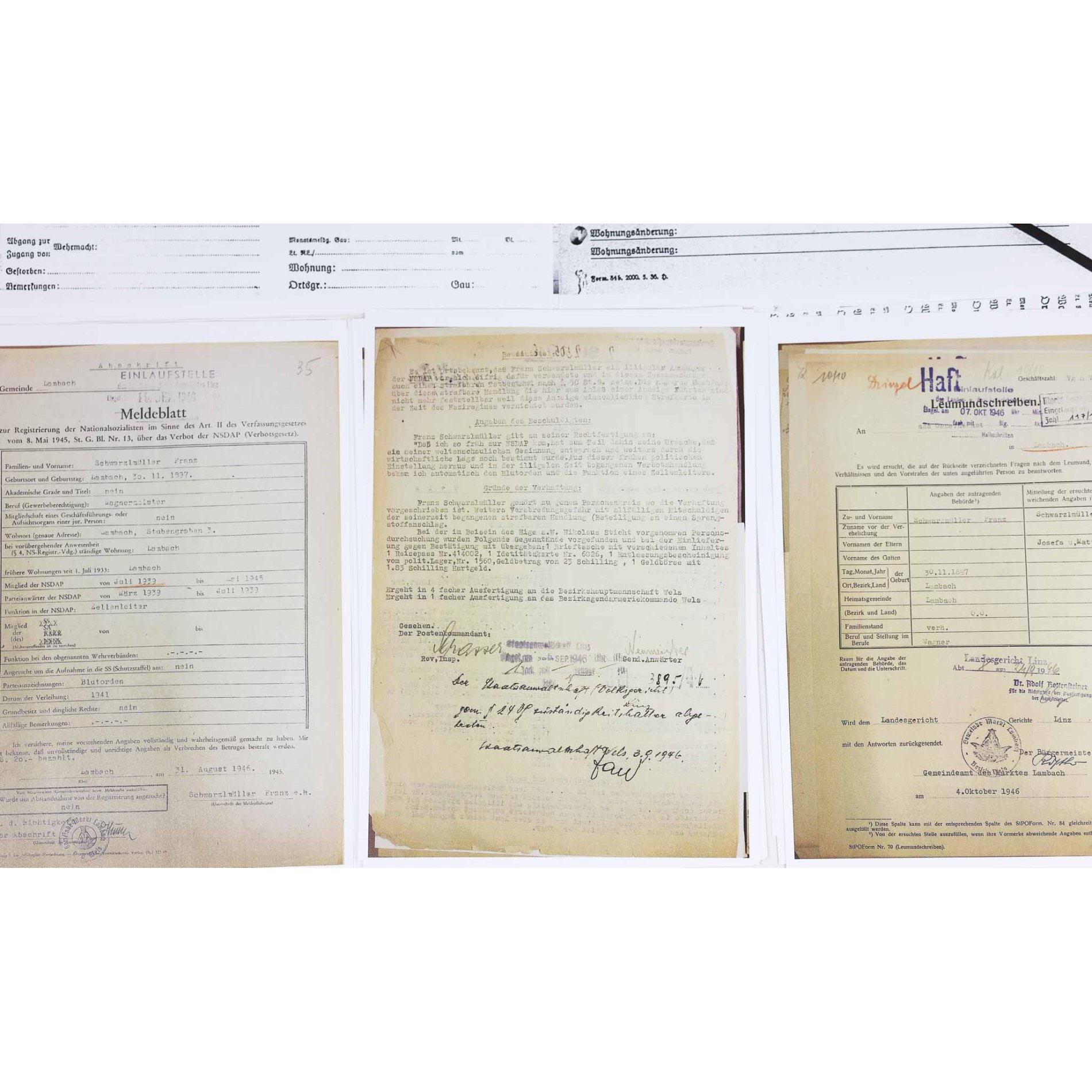 Blutorden Nachlass 2.Typ Verleihungsnummer '3431' Trägernamen + Nachweise Ehrenzeichen vom 9. November 1923, selten! — image 17