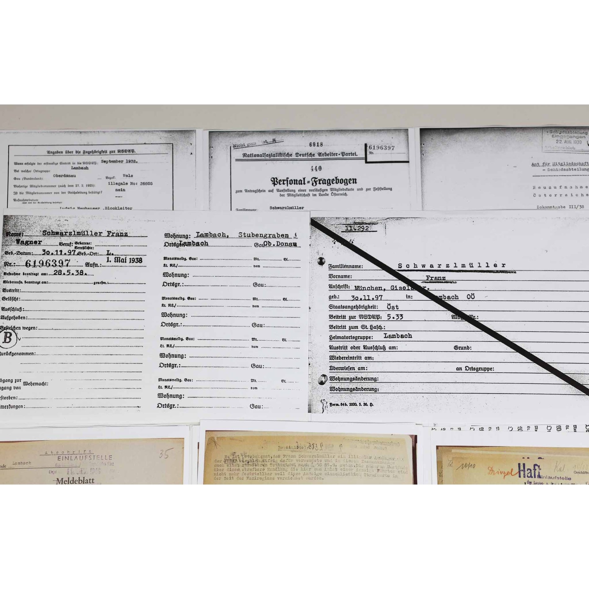 Blutorden Nachlass 2.Typ Verleihungsnummer '3431' Trägernamen + Nachweise Ehrenzeichen vom 9. November 1923, selten! — image 18