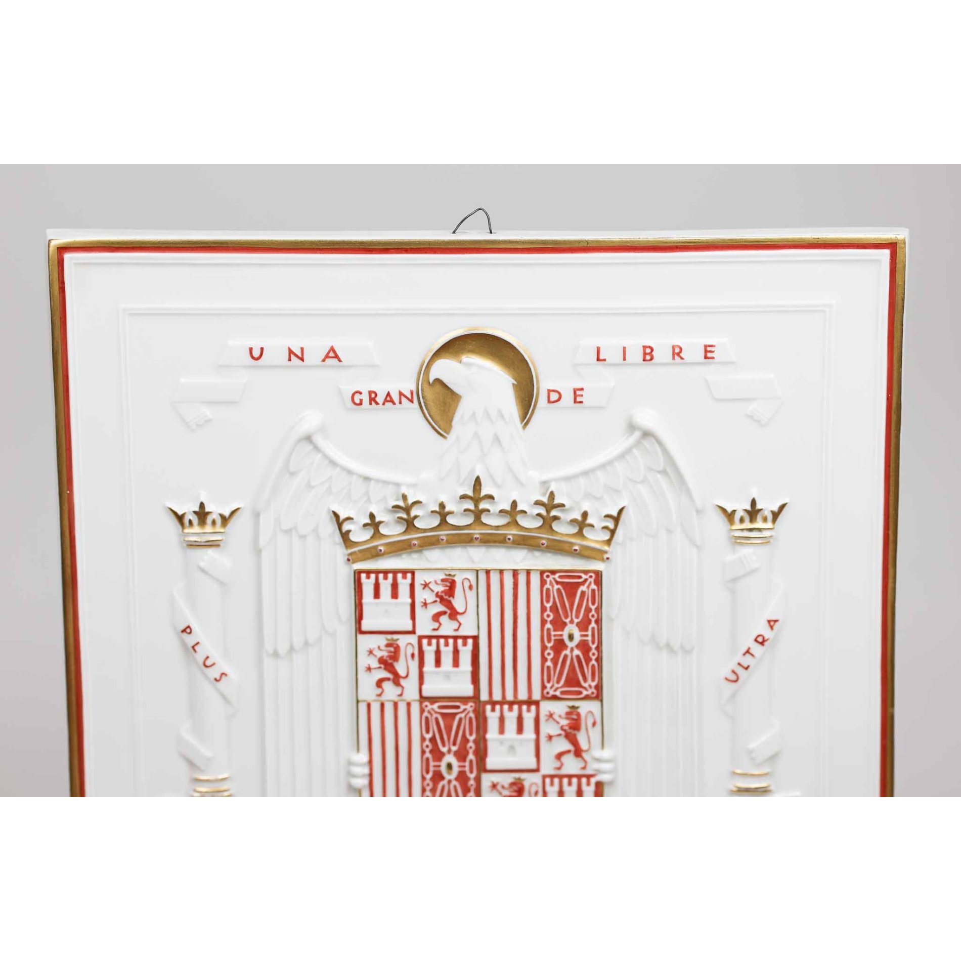 roße Porzellan Tafel Ritterkreuzträger „Major Kübler' Panzer-Lehr-Regiment 1942 KPM Porzellan — image 2