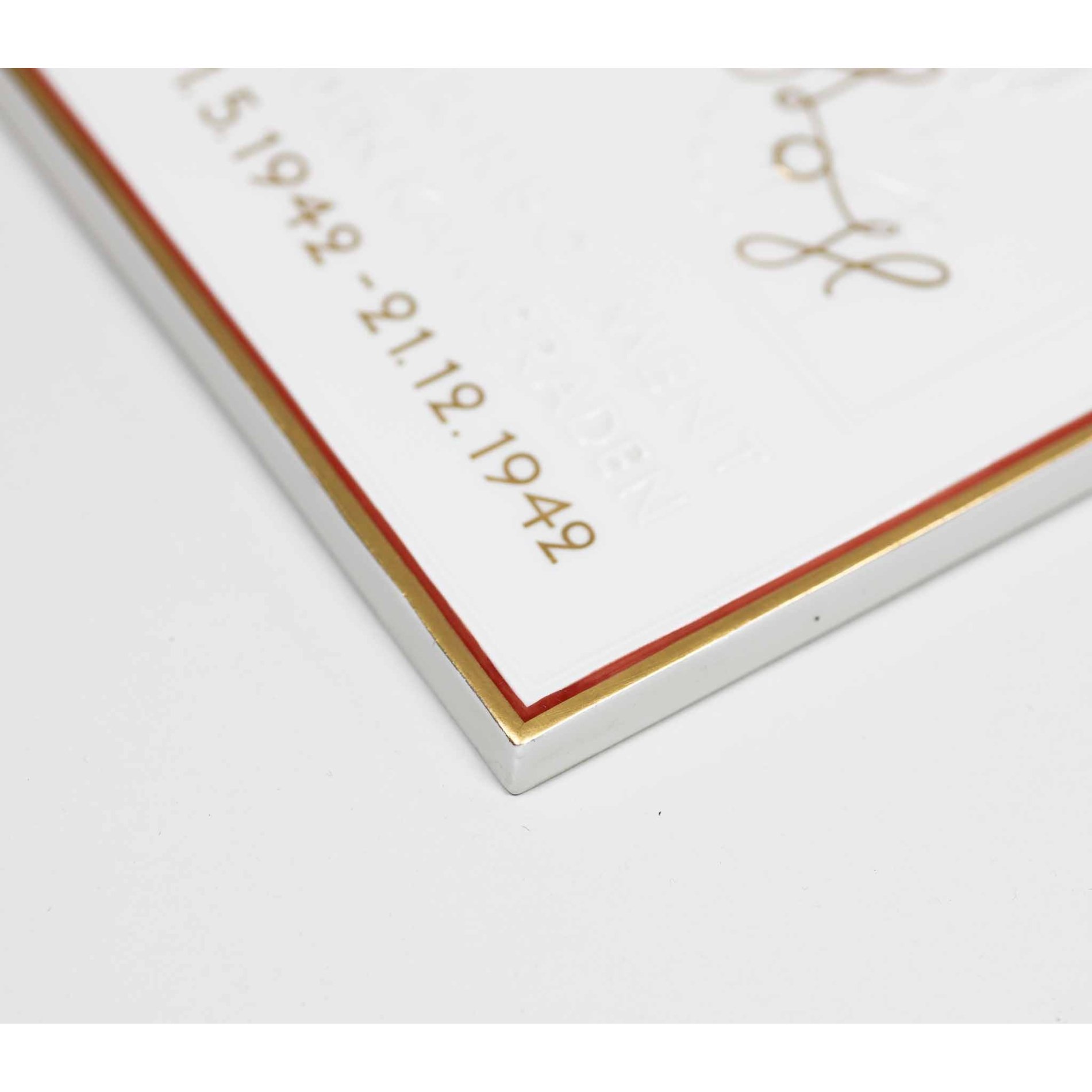 roße Porzellan Tafel Ritterkreuzträger „Major Kübler' Panzer-Lehr-Regiment 1942 KPM Porzellan — image 5