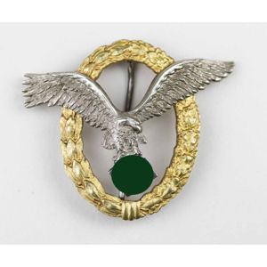 Luftwaffe Gemeinsames Flugzeugführer-und Beobachterabzeichen C.E Juncker (J1), selten!
