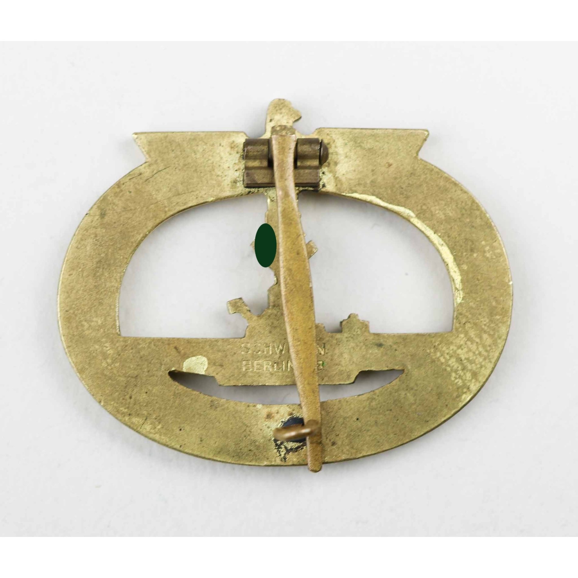 U-Boot Kriegsabzeichen Schwerin, Berlin68 Markiert! Zustand 1 Selten! — image 5