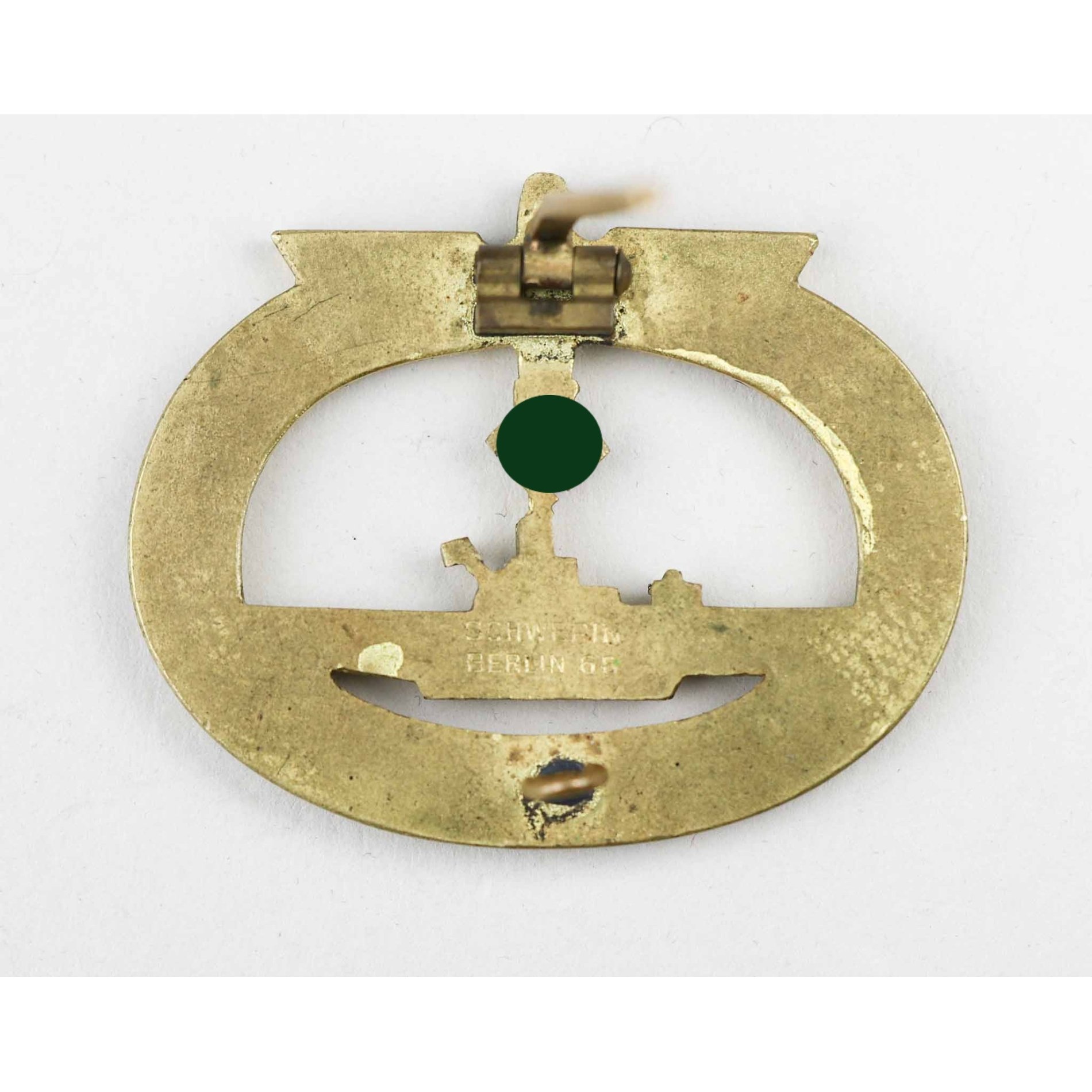 U-Boot Kriegsabzeichen Schwerin, Berlin68 Markiert! Zustand 1 Selten! — image 6