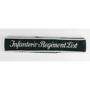 Wehrmacht Ärmelband 'Infanterie-Regiment List'