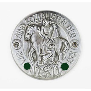 Plakette Steingutplakette 'NSV Wir sind Sozialisten der Tat'