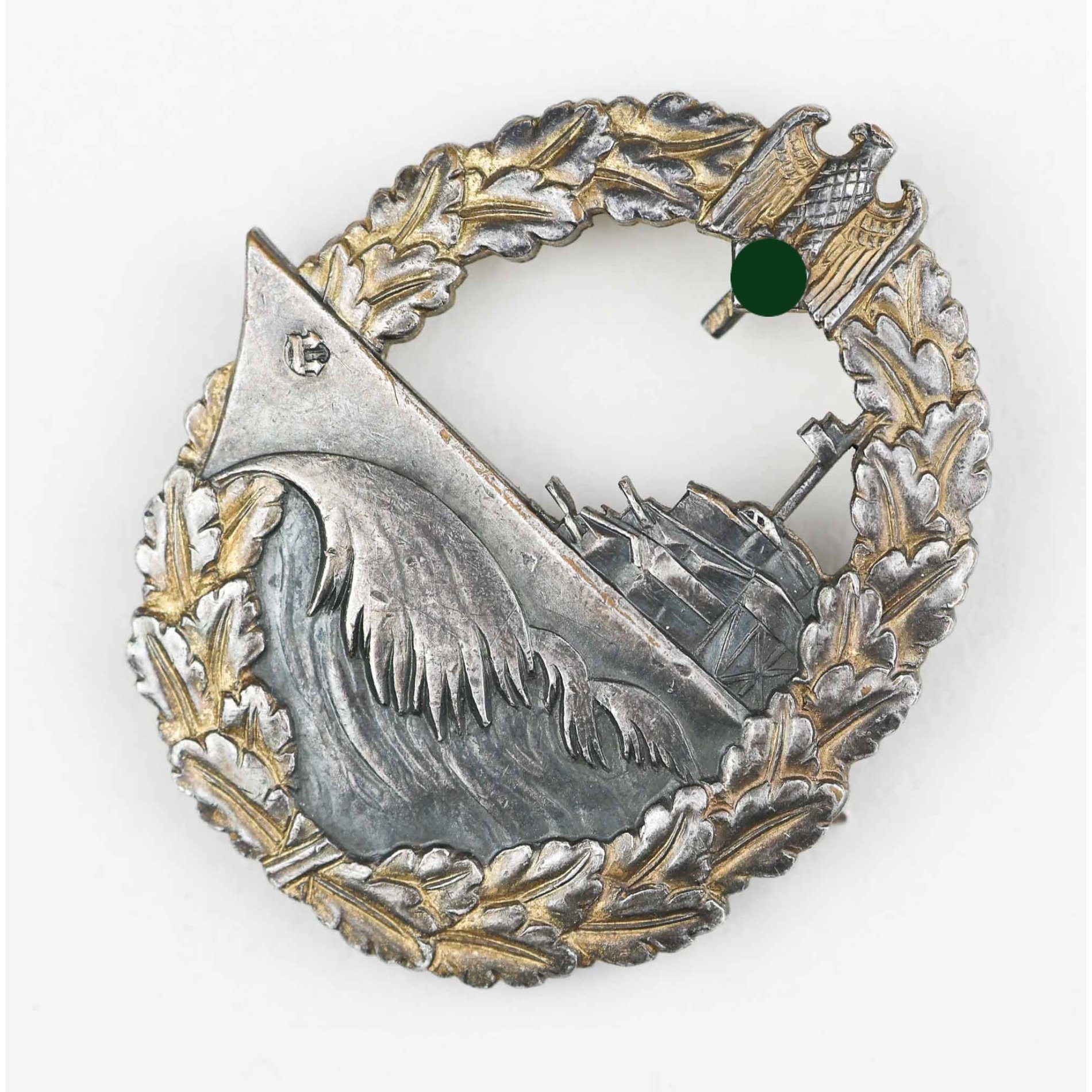 Zerstörerkriegsabzeichen der Kriegsmarine Buntmetall — image 2