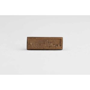 Spange 'Prager Burg' Auflage 9mm