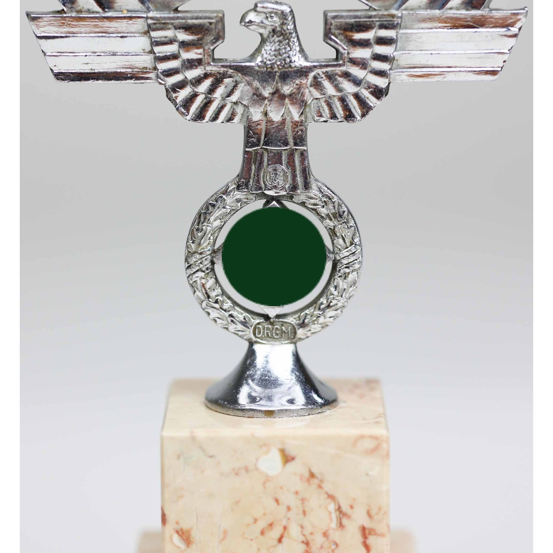 NSKK Tischadler mit RZM D.R.G.M. Stempelung mit Marmorsockel — image 7