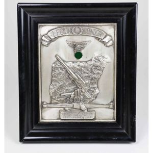 Erinnerungsplakette 'Legion Condor' 7. Flakabteilung 88 'Im Kampf gegen den …