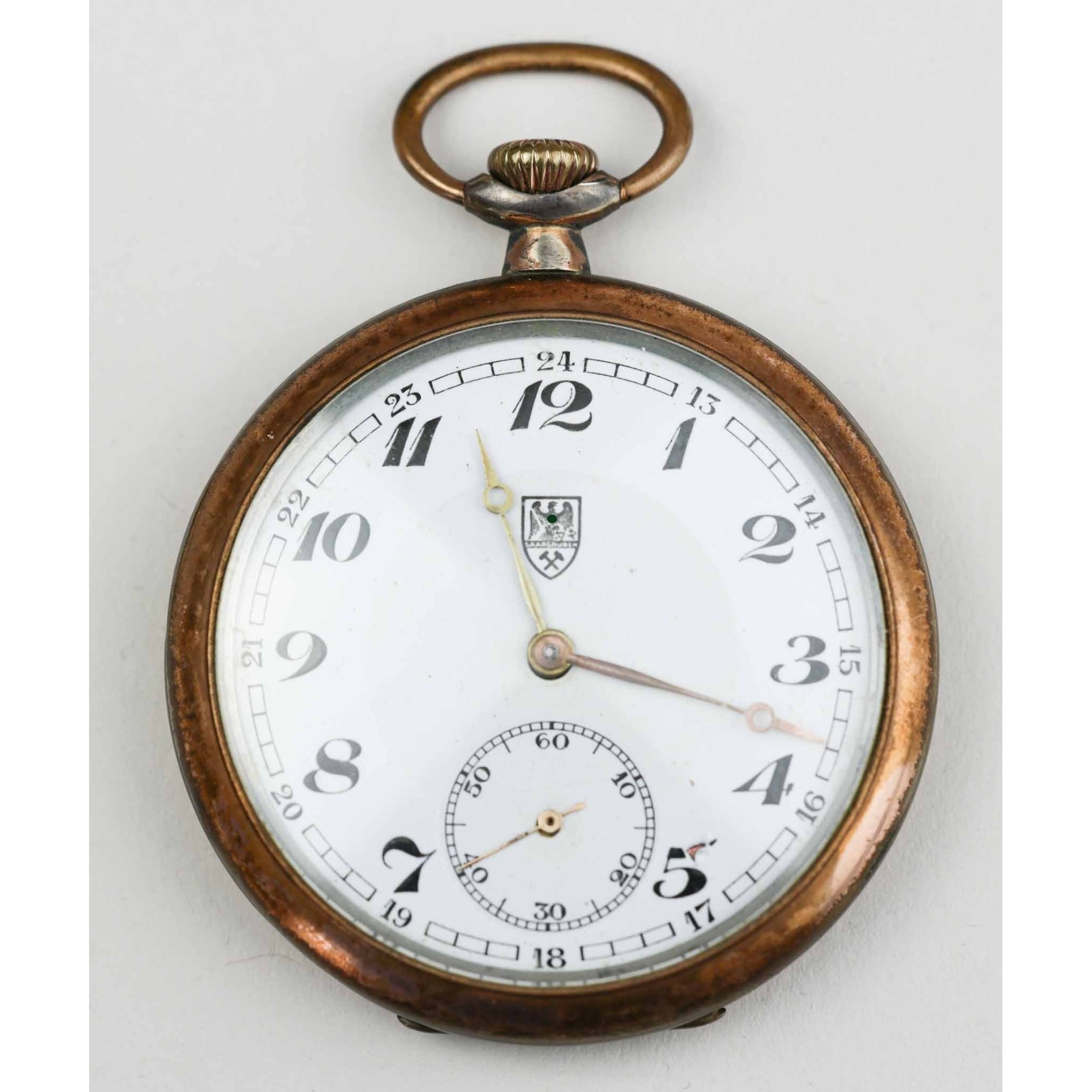3.Reich Geschenk Taschenuhr der Preußischen Saargruben AG von 1938 im originalen Etui, selten! — image 2