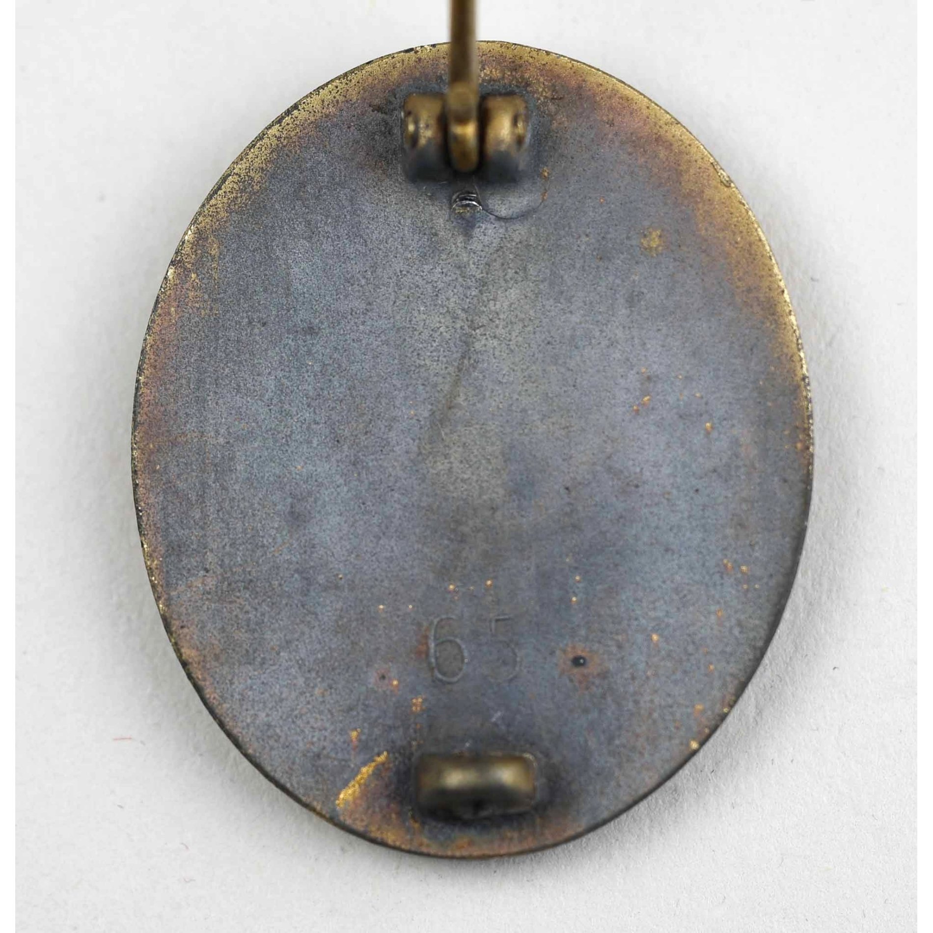 Verwundetenabzeichen in Gold 1939 mit Herst. 65, im LDO Etui 2.Form, selten! — image 5