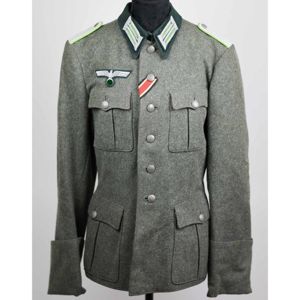 Wehrmacht Feldbluse für einen Leutnant im Panzer Grenadier Regiment