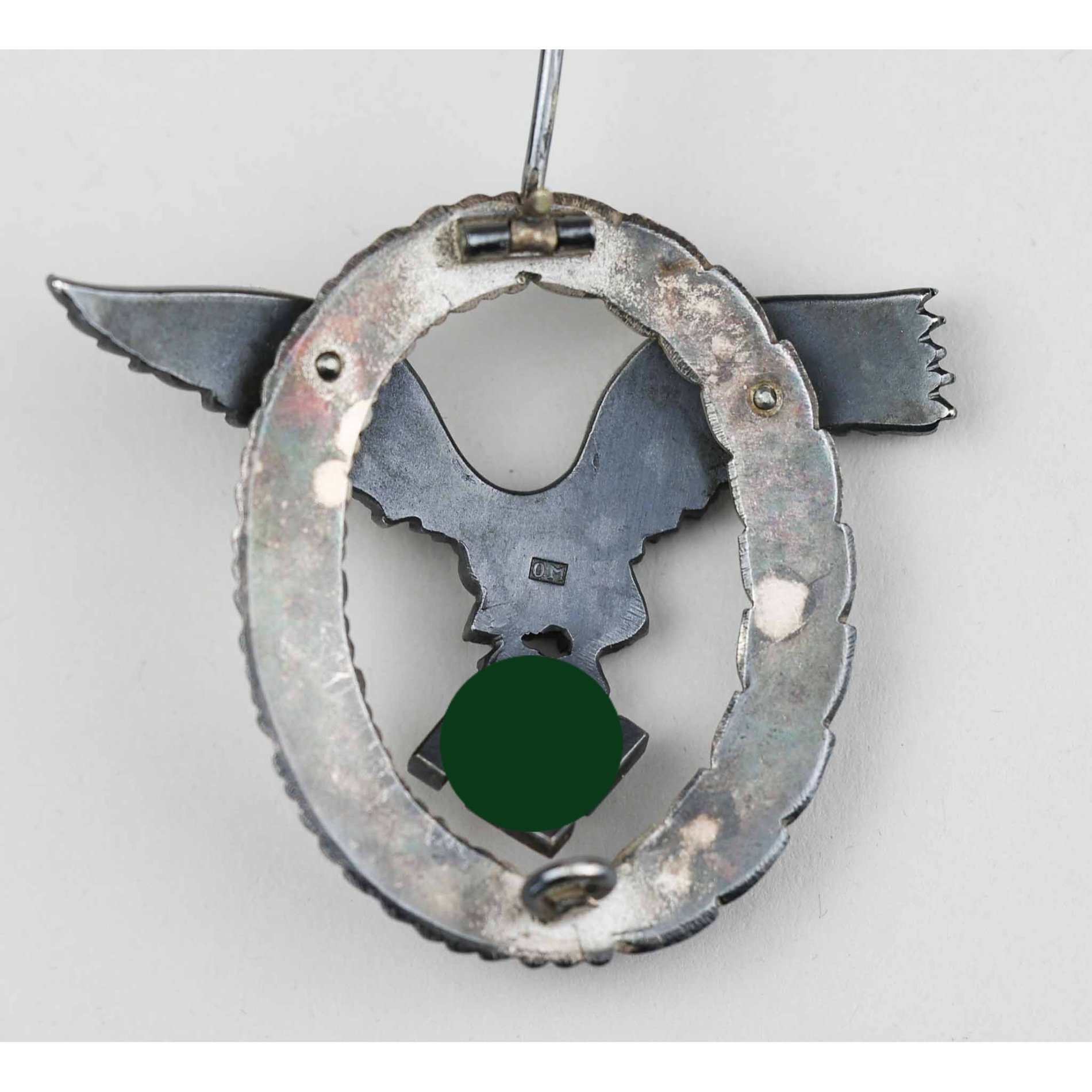 Flugzeugführer Abzeichen der Luftwaffe Herst. 'OM' Selten! — image 6