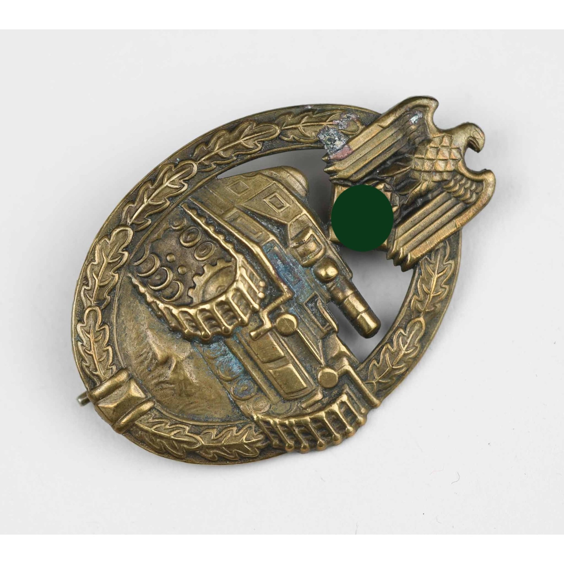 Panzerkampfabzeichen in Bronze Otto Schickle — image 2