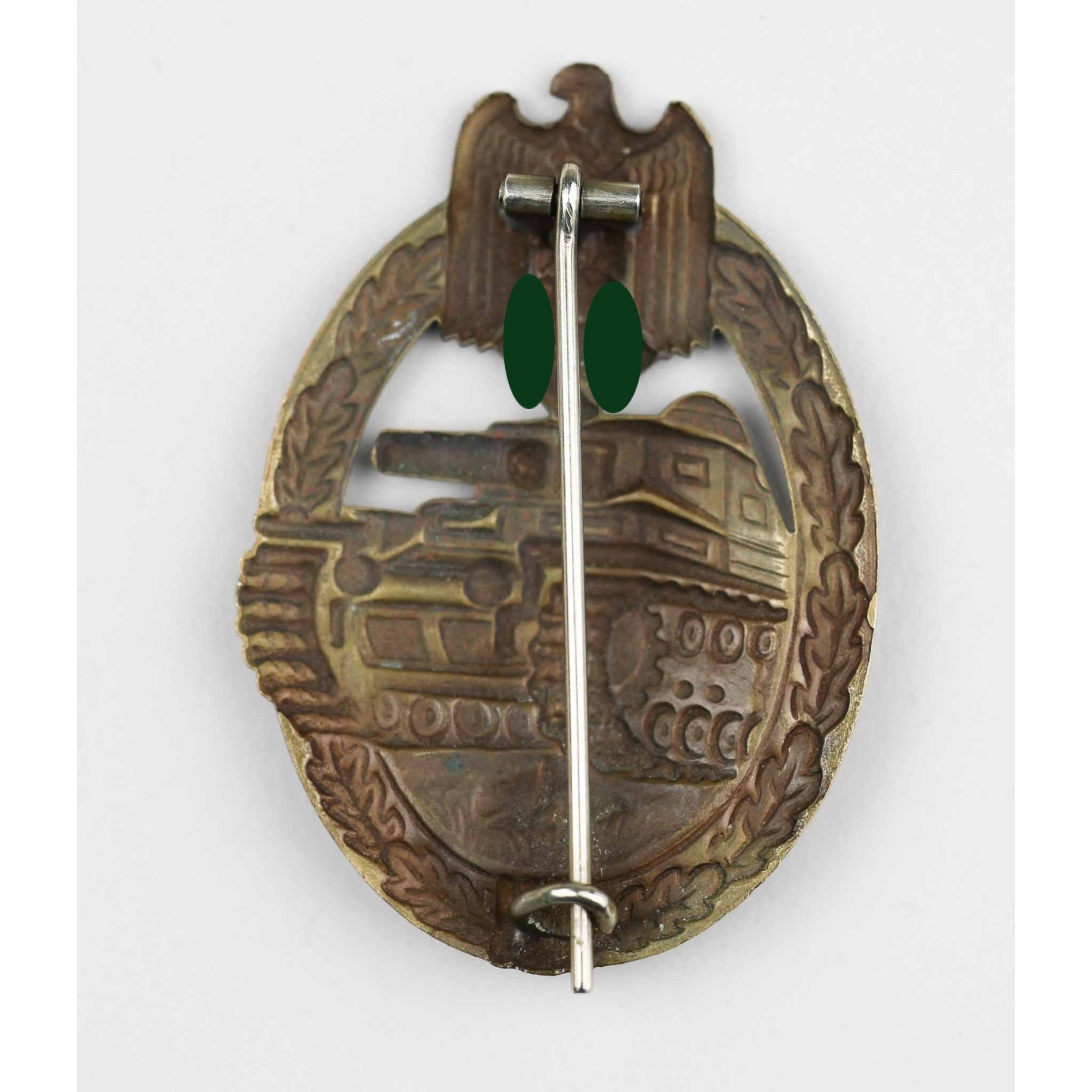 Panzerkampfabzeichen in Bronze Otto Schickle — image 3