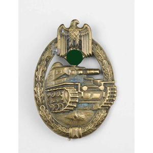 Panzerkampfabzeichen in Bronze Otto Schickle