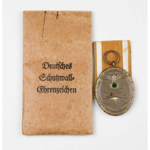 Schutzwalle-Ehrenzeichen in Tüte Foerster & Barth Pforzheim