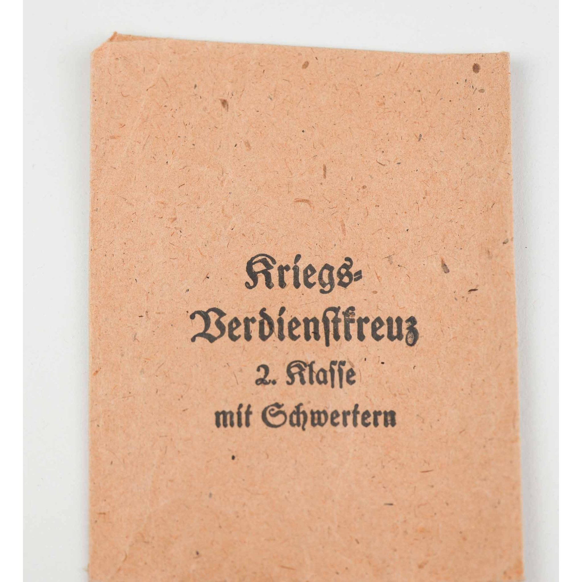 Kriegsverdienstkreuz 2.Klasse mit Schwertern in Verleihungstüte W.Deumer — image 4