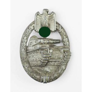 Panzerkampfabzeichen in Bronze Hersteller 'HA' Hermann Aurich