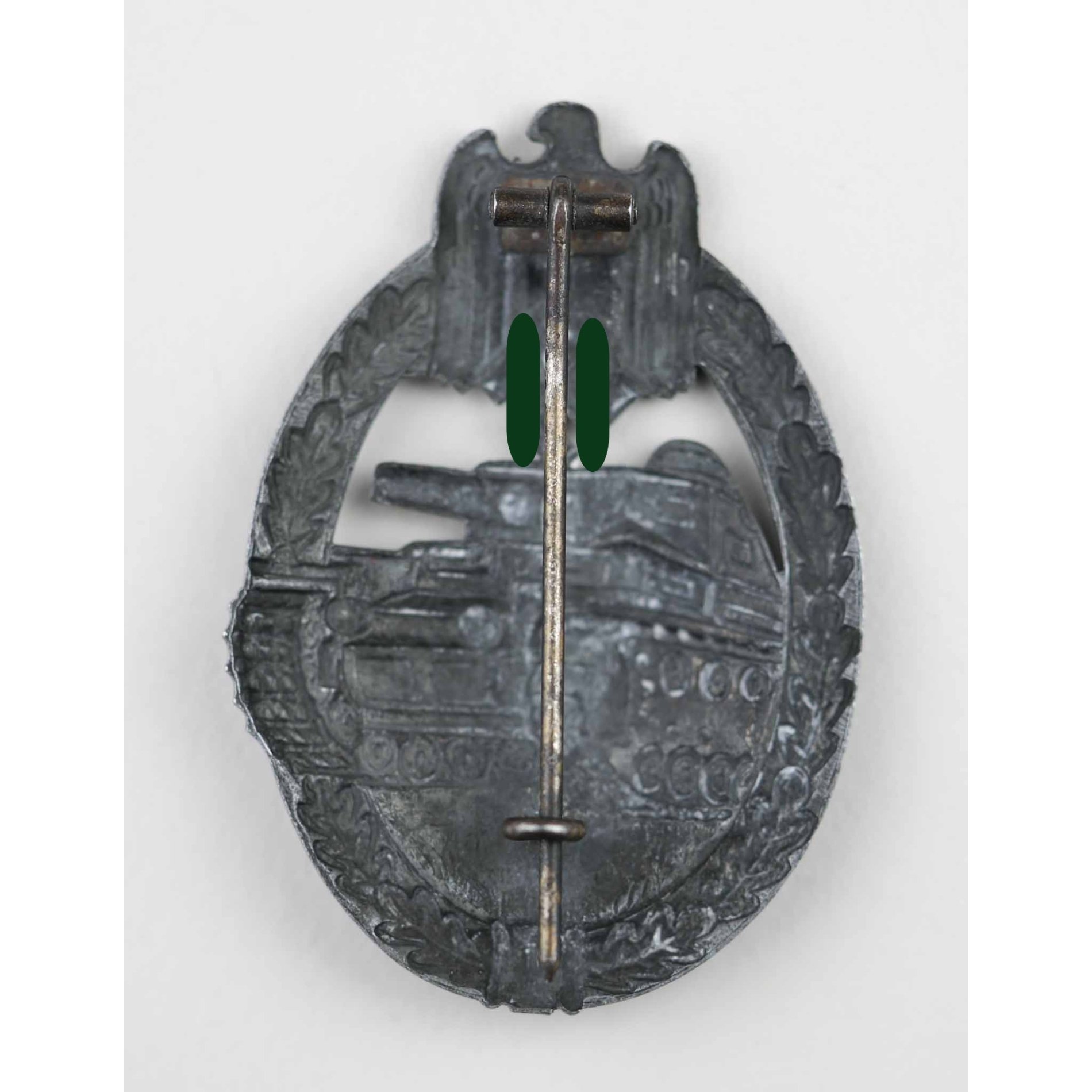 Panzerkampfabzeichen in Silber sog. 7 Wheeler 'cut out' Variante, selten! — image 5