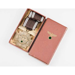NSDAP Dienstauszeichnung in Bronze in Schachtel RZM M1/120