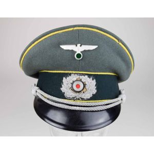 Wehrmacht Schirmmütze für Offiziere der Nachrichtenabteilung
