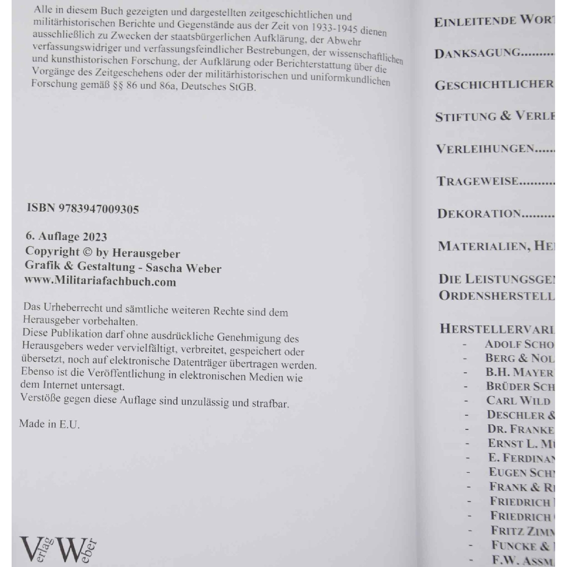 Fachbuch 'Das Infanterie Sturmabzeichen in Silber' von Sascha Weber, neue Auflage — image 3