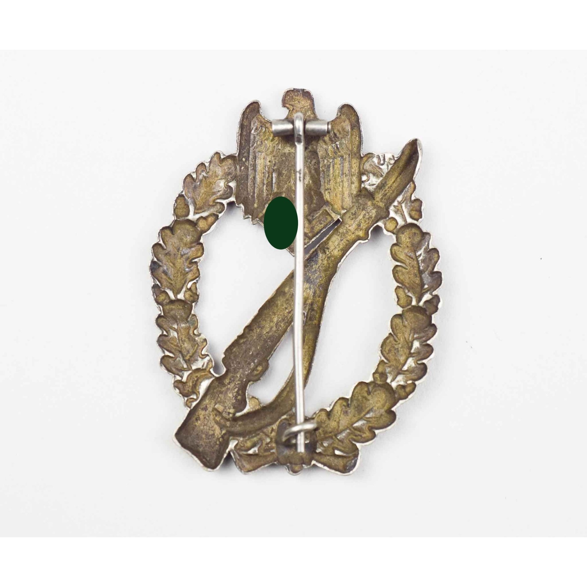 Infanterie Sturmabzeichen in Silber Herst. C.E Juncker Neusilber — image 3