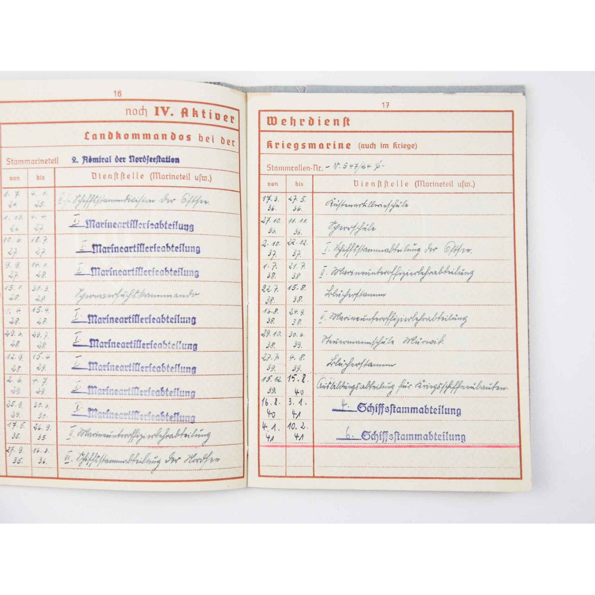 Kriegsmarine Nachlass 14. U.- Jagdflottille mit Wehrpass — image 4