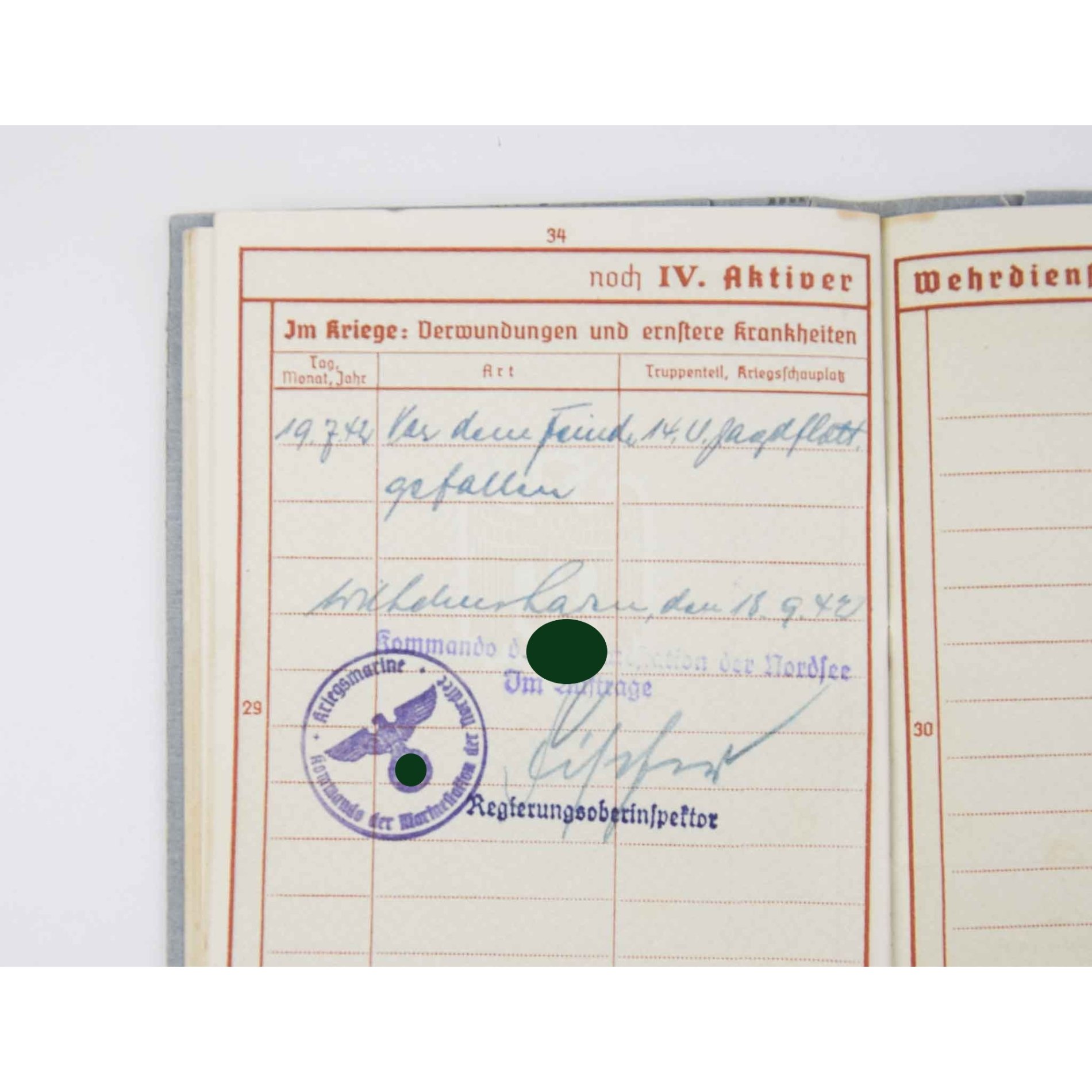 Kriegsmarine Nachlass 14. U.- Jagdflottille mit Wehrpass — image 8