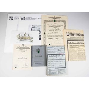 Kriegsmarine Nachlass 14. U.- Jagdflottille mit Wehrpass