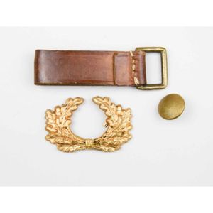 Wehrmacht Heer Generals Zubehör Koppelschlaufe, Rangsterne und Eichenlaubkranz