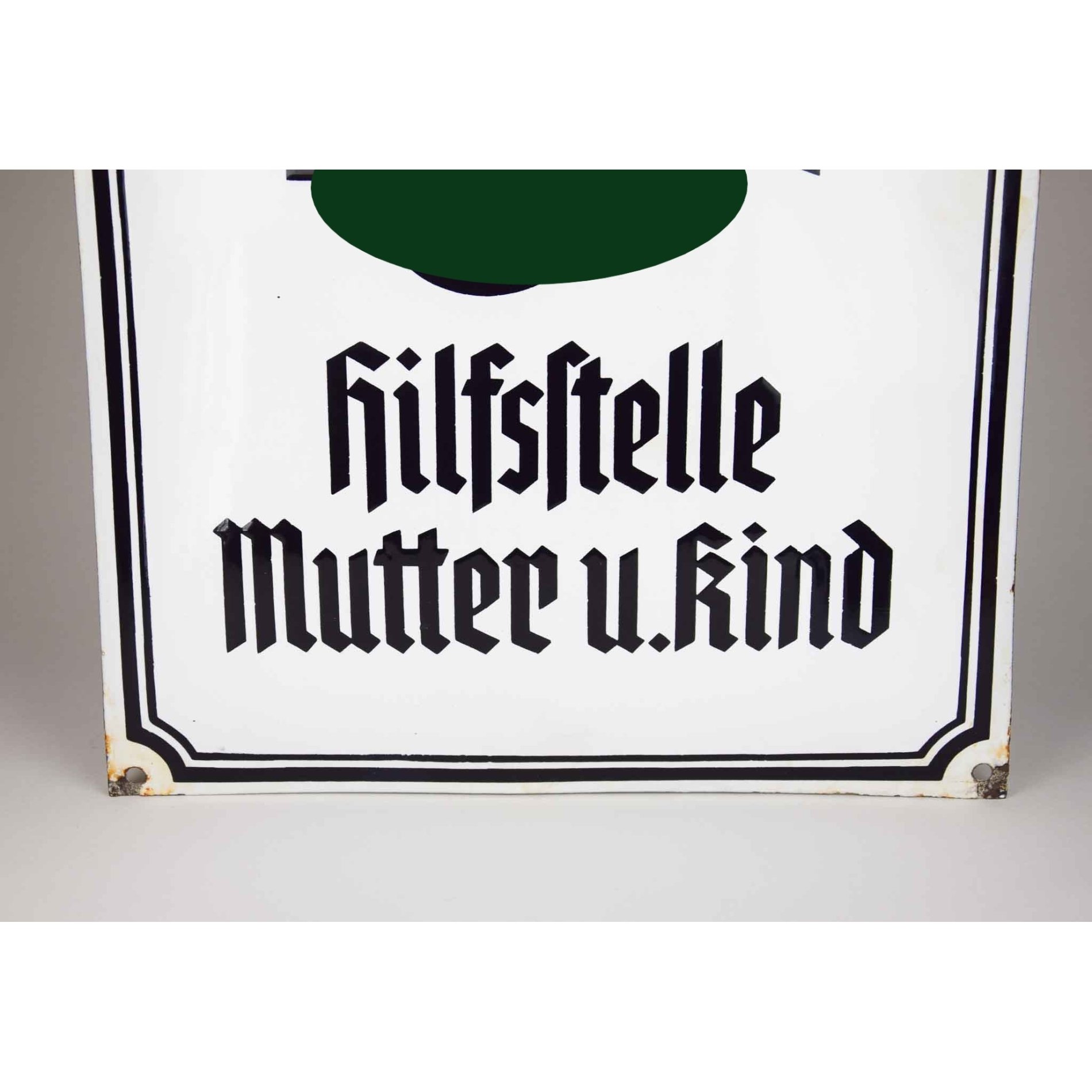 Emailleschild NSV 'Hilfsstelle Mutter u. Kind' — image 2