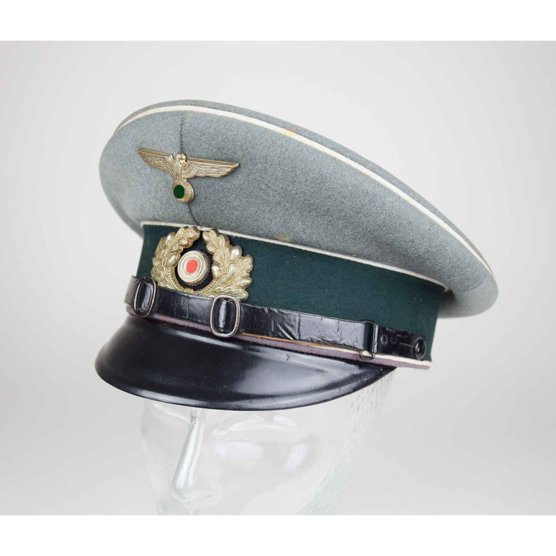 Wehrmacht Infanterie Schirmmütze für Unteroffiziere/Mannschaften Peküro, mit Trägernamen! — image 2