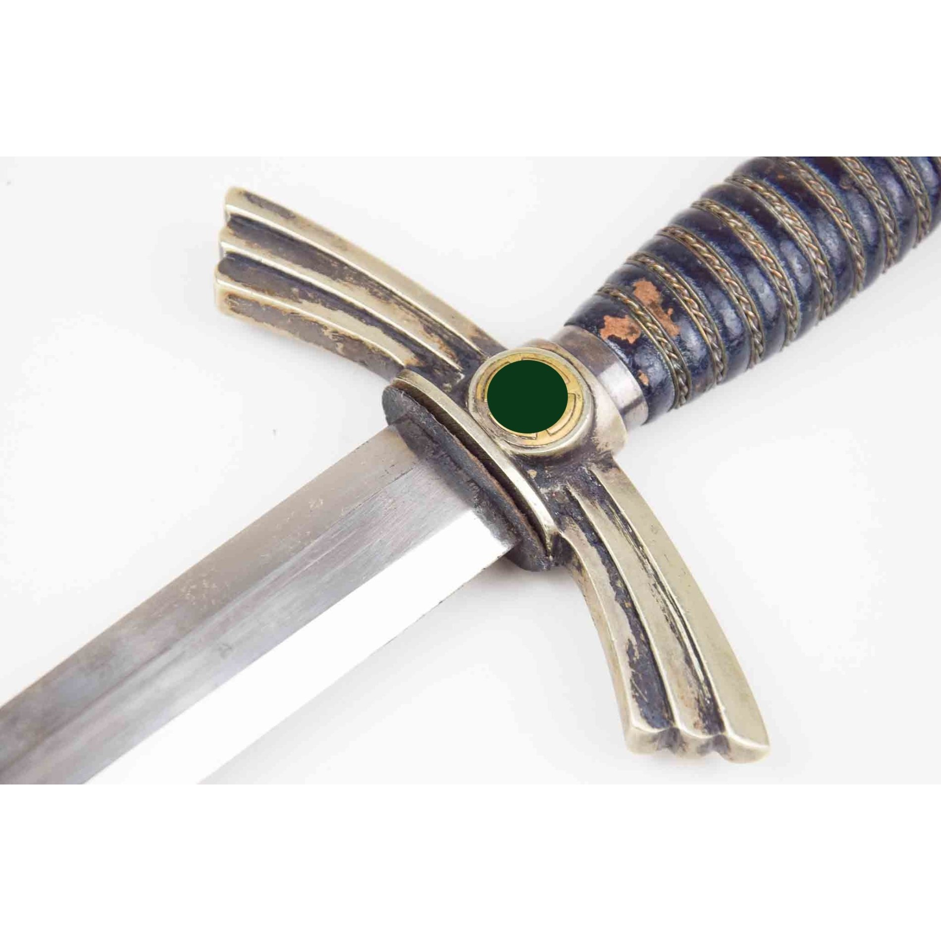 Luftwaffe Borddolch 1.Modell Paul Weyersberg Solingen mit sehr früher Pappscheide, extrem selten! — image 3