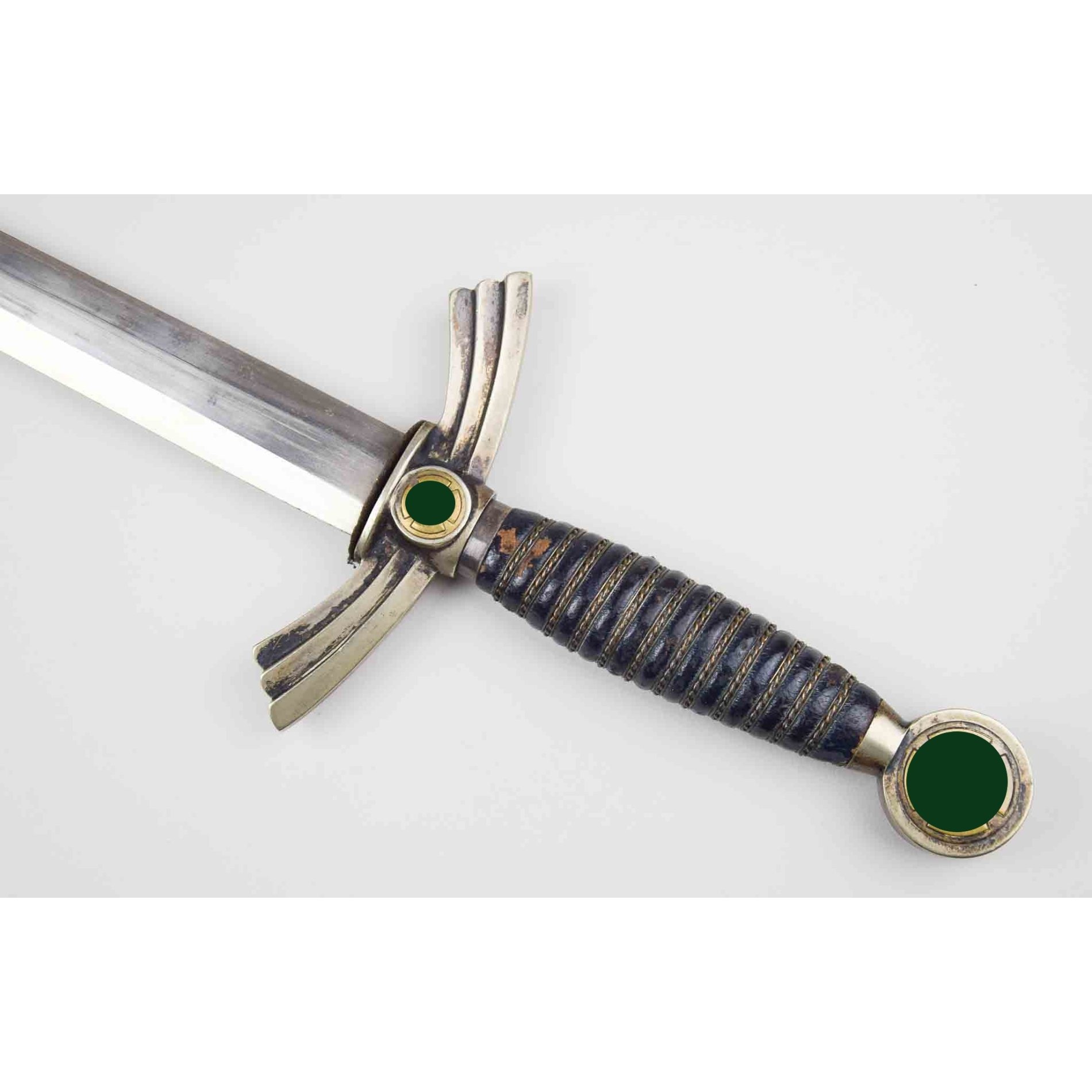 Luftwaffe Borddolch 1.Modell Paul Weyersberg Solingen mit sehr früher Pappscheide, extrem selten! — image 8