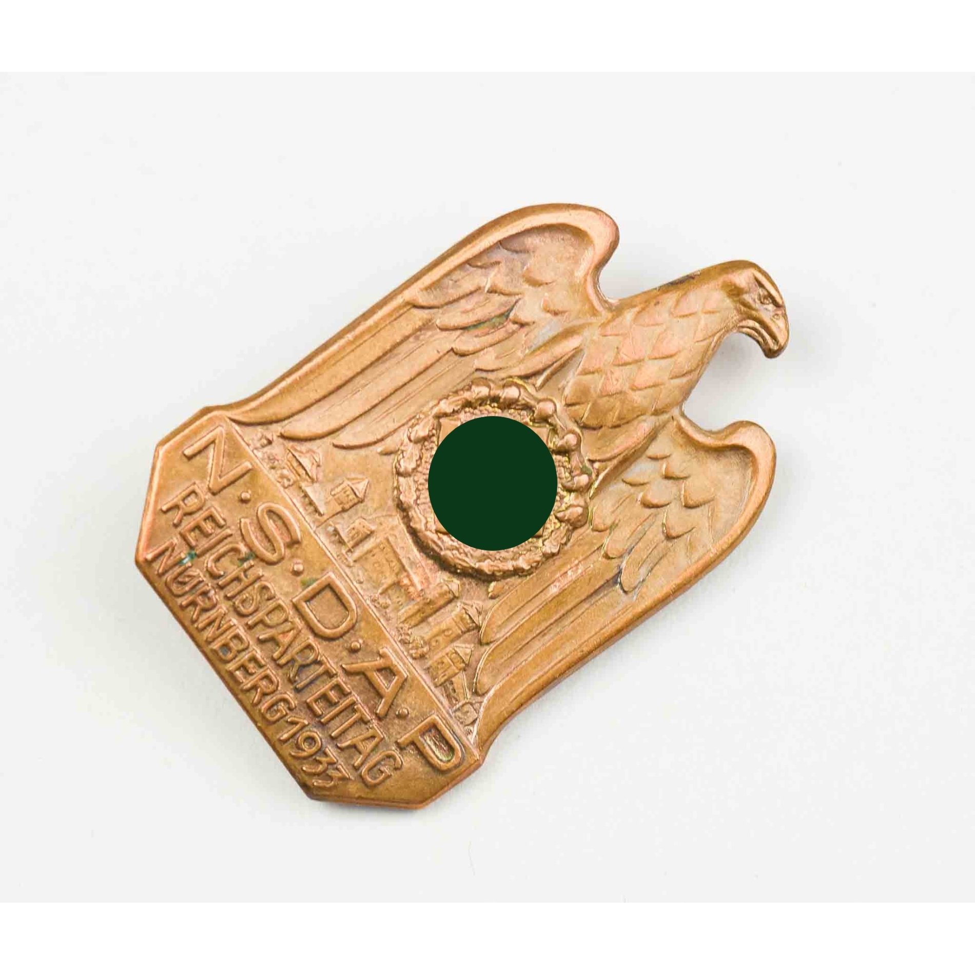 NSDAP 1933 Abzeichen Reichsparteitag in Nürnberg - massive Fertigung — image 2