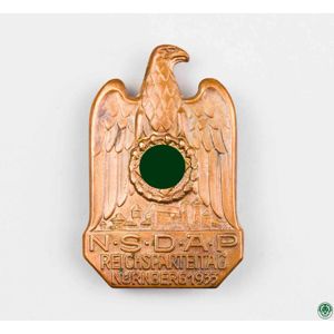 NSDAP 1933 Abzeichen Reichsparteitag in Nürnberg - massive Fertigung