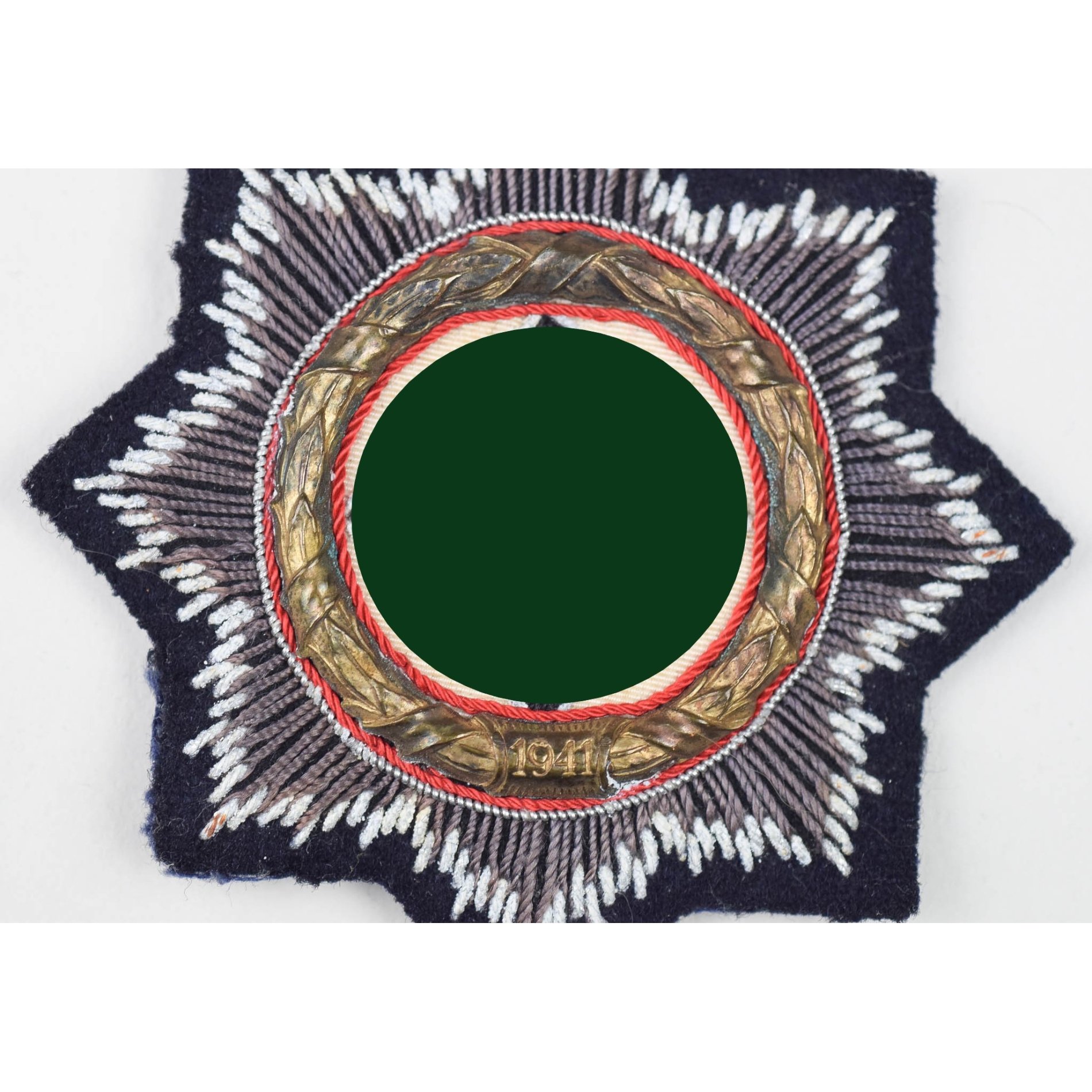 Stoffausführung Deutsches Kreuz in Gold auf Panzerstoff, sehr selten! — image 2