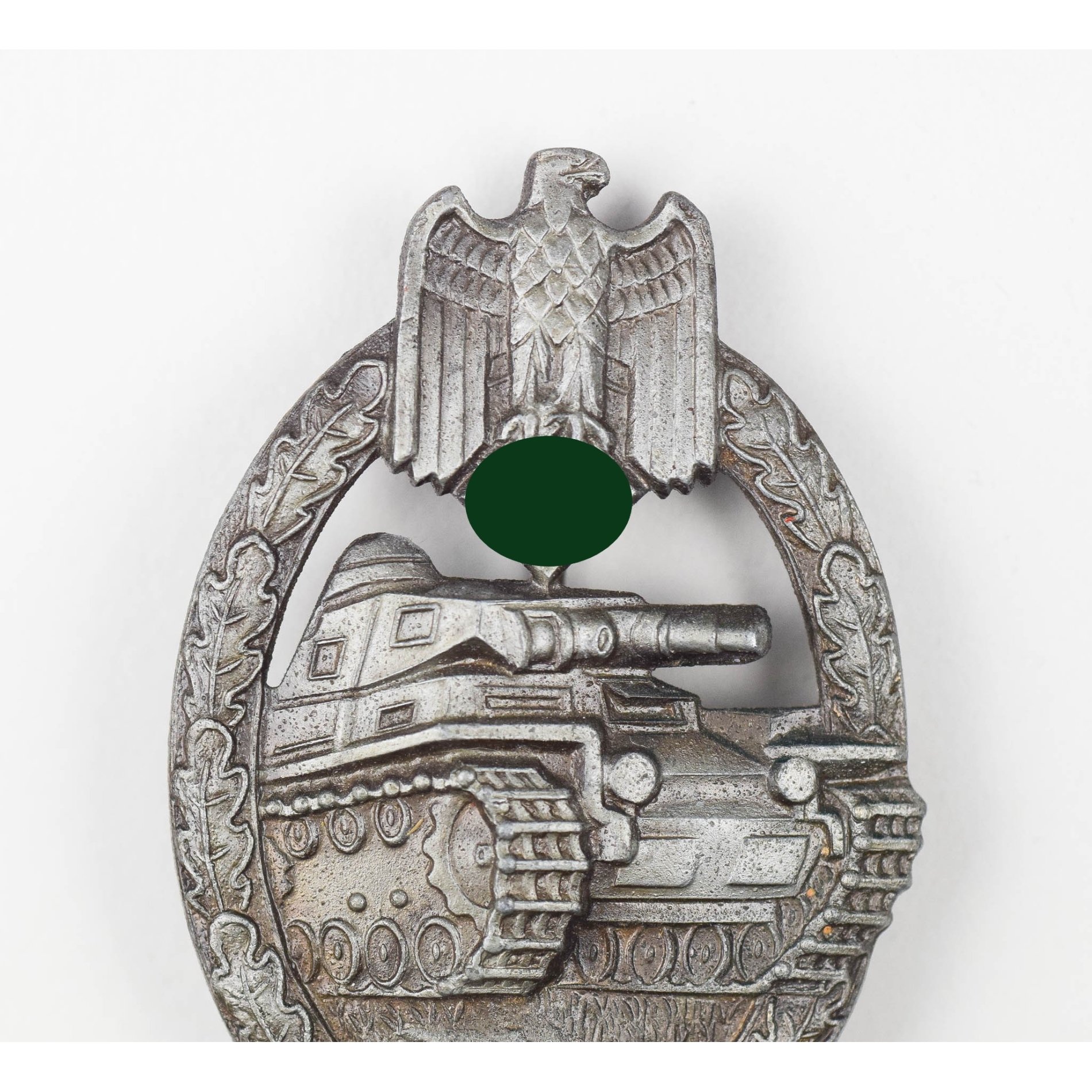 Panzerkampfabzeichen in Bronze mit Herst. 'Karl Wurster' — image 2